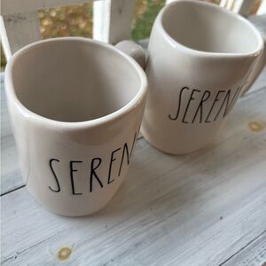 Rae Dunn Mug serenity lot of 2